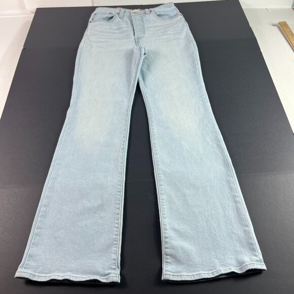 Levi's Jeans Women's 29x32* Ribcage High Rise Boot Cut Light Blue Denim Tag 30 - Picture 1 of 16